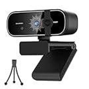 1080P HD Webcam with Noise Cancelling‎ Mic and Tripod for Video Conference